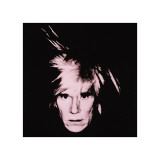 Self-Portrait, c.1986 (Pink on Black) Giclee Print by Andy Warhol