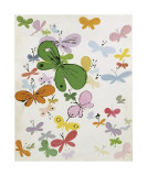 Butterflies, c.1955 (big green in middle) Giclée-tryk af Andy Warhol Butterflies, c.1955 (big green in middle) Giclée-tryk af Andy Warhol