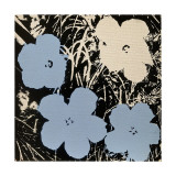 Flowers, c.1965 (Blue, Ivory) Lámina giclée por Andy Warhol