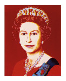 Reigning Queens: Queen Elizabeth II of the United Kingdom, c.1985 (Light Outline) Lámina giclée por Andy Warhol