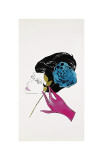 Female Head, c.1958 Giclée-Druck von Andy Warhol