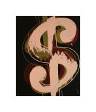 Dollar Sign, c.1982 (beige and red) Giclee Print by Andy Warhol