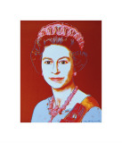 Reigning Queens: Queen Elizabeth II of the United Kingdom, c.1985 (blue face) Lámina giclée por Andy Warhol