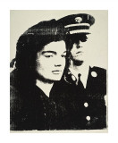 Jackie, c.1964 (With Guard) Lámina giclée por Andy Warhol