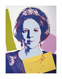 Reigning Queens: Queen Beatrix of the Netherlands, c.1985 Giclée-tryk af Andy Warhol