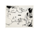 Map of Eastern U.S.S.R. Missile Bases, c.1985-86 Giclee Print by Andy Warhol