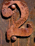Nevada, White Pine County, East Ely, Nevada Northern Railway Museum, Numbers on Rail Stock Photographic Print by Deon Reynolds