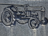 North America, Nevada, White Pine County, Lund, Lund Cemetery, Headstone Detail Photographic Print by Images Monsoon