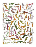 Stamped Shoes, c.1959 Giclée-tryk af Andy Warhol Stamped Shoes, c.1959 Giclée-tryk af Andy Warhol