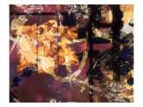 Abstract Image in Yellow, Black, and Magenta Lámina giclée por Images Monsoon