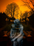 Ghostly Mother and Child in Garden Photographic Print by Abdul Kadir Audah