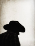 Silhouette of Cowboy Photographic Print by April Bauknight