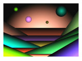Globes Floating over Layers Wydruk giclee autor Images Monsoon Globes Floating over Layers Wydruk giclee autor Images Monsoon