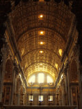 Inside St. Peter's Basilica, Vatican City, Italy Photographic Print by Abdul Kadir Audah