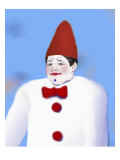 Portrait of Happy Clown Giclee Print by Rich LaPenna