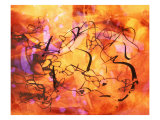 Abstract Image in Red, Yellow, and Black Lámina giclée por Images Monsoon Abstract Image in Red, Yellow, and Black Lámina giclée por Images Monsoon