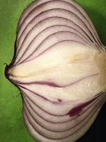 Close-Up of Half of a Red Onion Photographic Print by Tina Chang