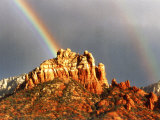 Rainbow over Snoopy Rock, Sedona, Arizona, USA Photographic Print by Images Monsoon Rainbow over Snoopy Rock, Sedona, Arizona, USA Photographic Print by Images Monsoon