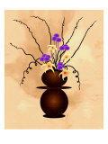 Purple Flowers with Starlilies in Fantasy Vase Lámina giclée por Images Monsoon Purple Flowers with Starlilies in Fantasy Vase Lámina giclée por Images Monsoon