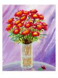 Bouquet of Asters in Vase Giclee Print by Images Monsoon