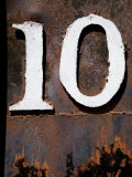 Nevada, White Pine County, East Ely, Nevada Northern Railway Museum, Numbers on Rail Stock Photographic Print by Images Monsoon