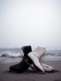 Ice Skates in the Surf, Atlantic Ocean, Montauk, New York Photographic Print by Images Monsoon