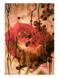Red Rose Through Paper with Ink Drawing Lámina giclée por Images Monsoon Red Rose Through Paper with Ink Drawing Lámina giclée por Images Monsoon