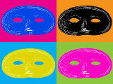 Four Mardi Gras, Halloween Mask Lámina fotográfica por Images Monsoon Four Mardi Gras, Halloween Mask Lámina fotográfica por Images Monsoon