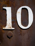 Nevada, White Pine County, East Ely, Nevada Northern Railway Museum, Numbers on Rail Stock Photographic Print by Images Monsoon