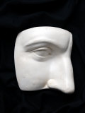 A Cut Out of a Sculpture Including a Man's Face Photographic Print by Winfred Evers