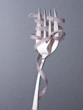 Fork with Measuring Tape Wrapped around It Photographic Print by Laura Johansen