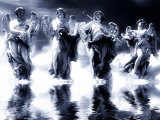 Digital Art, Based on the Angel Statues on Ponte Sant Angelo, Rome - Italy Fotografie-Druck von Images Monsoon
