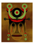 War Mask Giclee Print by Rich LaPenna