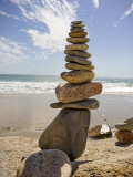 Rocks Balancing at the Beach, Aquinnah, Martha's Vineyard, Ma Photographic Print by Frank Rapp