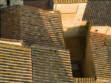 Terracotta Rooftops Above a Maze of Small Streets Fotografisk trykk av Annie Griffiths Belt