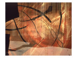 Abstract Image in Red and Black Lámina giclée por Images Monsoon