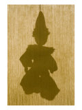 Silhouette of a Sock Puppet Behind a Screen Giclee Print by Images Monsoon