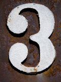 Nevada, White Pine County, East Ely, Nevada Northern Railway Museum, Numbers on Rail Stock Fotografie-Druck von Deon Reynolds
