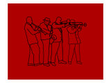 Brass Band New Orleans Style reproduction procédé giclée par Images Monsoon