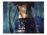Abstract Image in Blue and White Giclee Print by Daniel Root