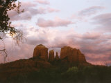 Sunset Sky over Cathedral Rock, Sedona, Arizona, USA Photographic Print by Margaret L. Jackson