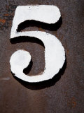 Nevada, White Pine County, East Ely, Nevada Northern Railway Museum, Numbers on Rail Stock Photographic Print by Deon Reynolds