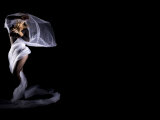 Woman with Veil in Motion Photographic Print by Antonino Barbagallo