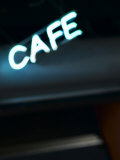 Neon Cafe Sign Photographic Print by Antonino Barbagallo