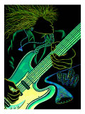 Cosmic Guitar Player Giclee Print by Emiko Aumann