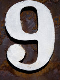 Nevada, White Pine County, East Ely, Nevada Northern Railway Museum, Numbers on Rail Stock Photographic Print by Deon Reynolds