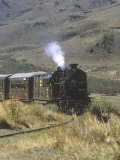 2-8-2 Locomotive Number 105 on the "La Trochita" Tourist Railroad Run Fotografie-Druck von Kent Kobersteen