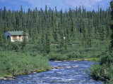 Brushkana Creek and Cabin Photographic Print by Rich Reid