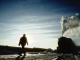 Fireless Cooker Working at a Tie-Treating Plant on a Cold Day Fotografie-Druck von Kent Kobersteen