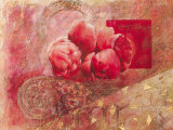 Fleurs d'Automne II Print by Yvonne Dulac